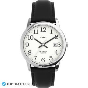 Classic Analog Watch Quartz Movement Leather Strap Minimal Style